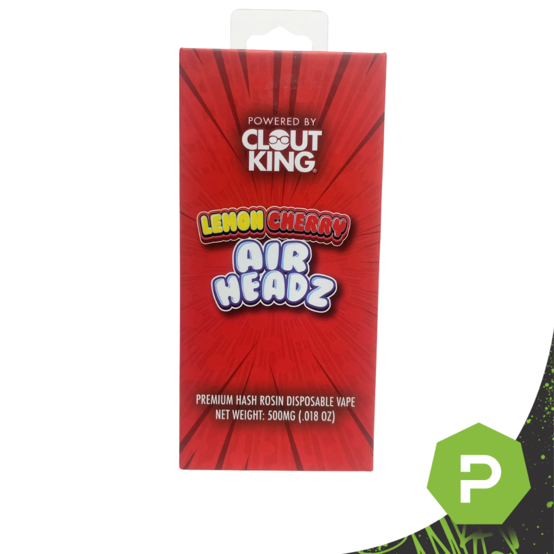 Photograph of product: Clout King Live Rosin Disposable | Lemon Cherry Airheads