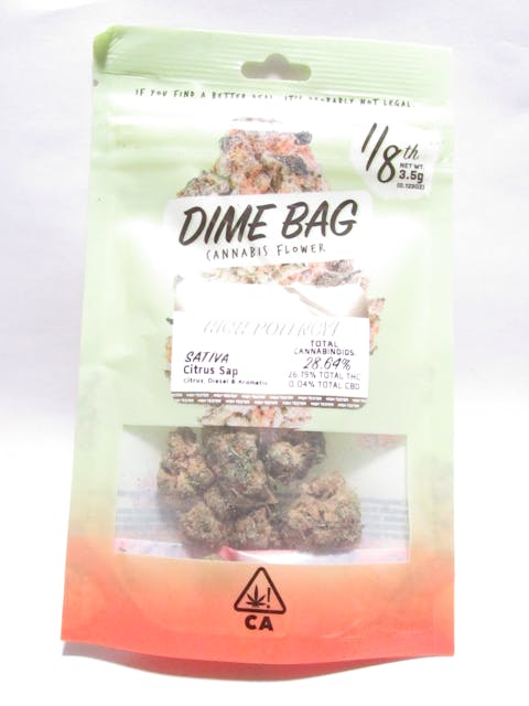 Photograph of product: Dime Bag 1/8 Citrus Sap - Citrus Sap