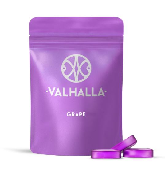 Photograph of product: Valhalla Grape RSO Soft Lozenges 10mg