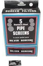 Photograph of product: Silver Pipe Screens | 5pk