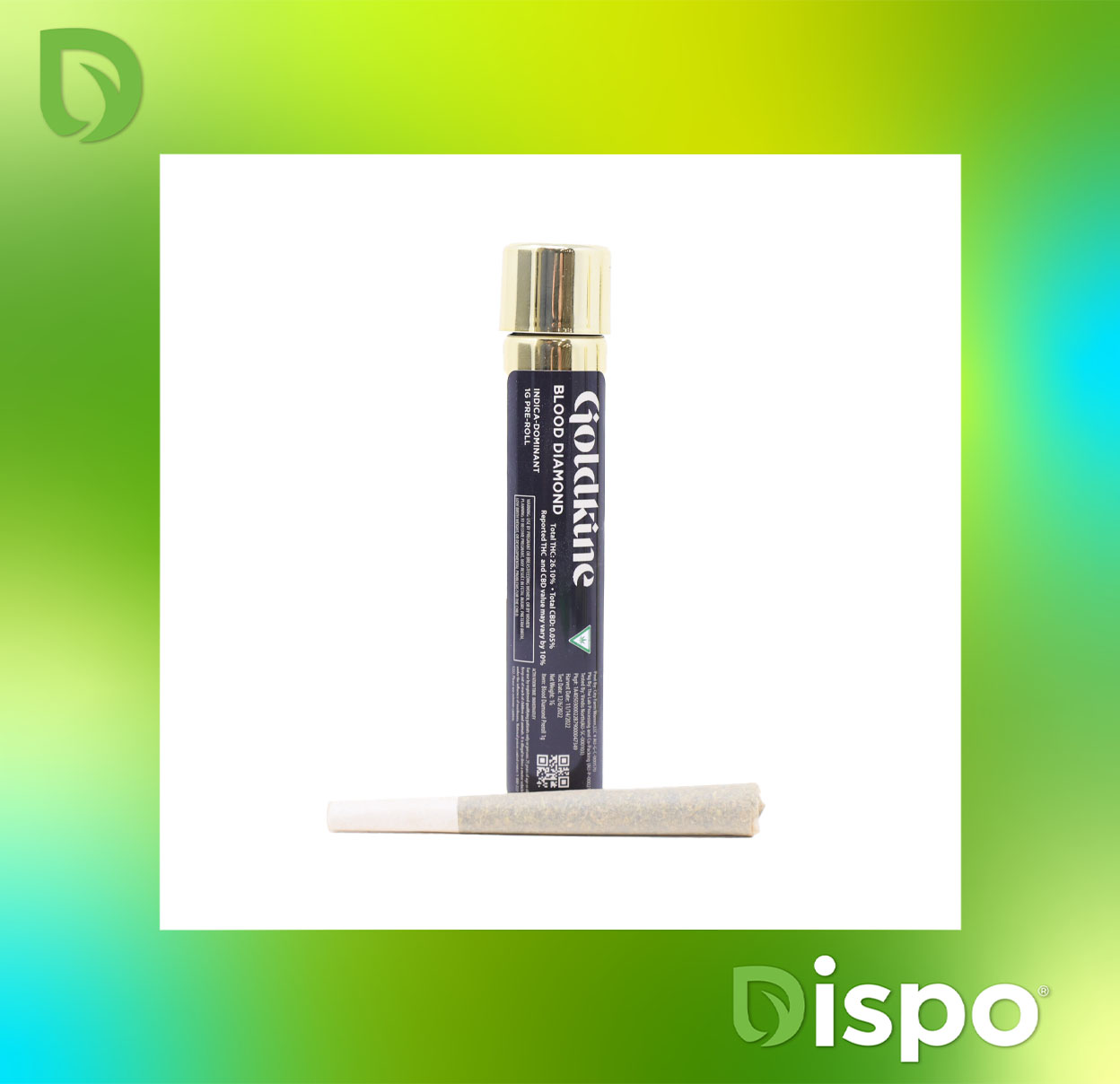 Photograph of product: GoldKine - Rum Cakez 1G Pre-Roll