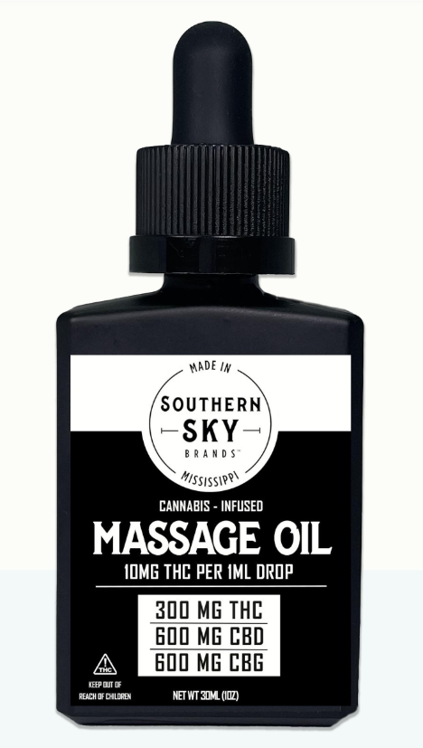 Photograph of product: Southern Sky | Massage Oil | 300 mg