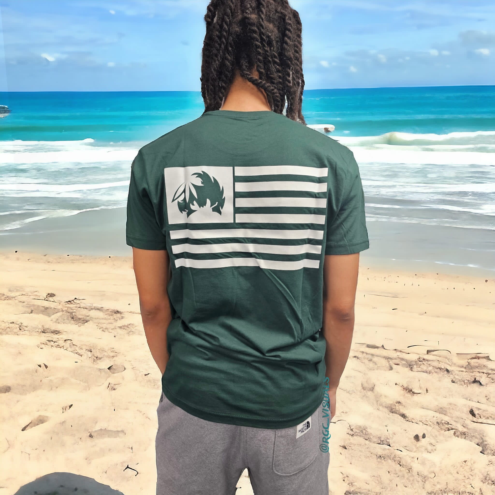 Photograph of product: Tical - Forest Green and White Tee Shirt (XXL)