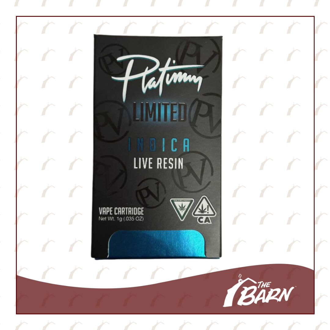 Photograph of product: Platinum Vape 1g LR Cart - (I) Blackberry Kush - REC
