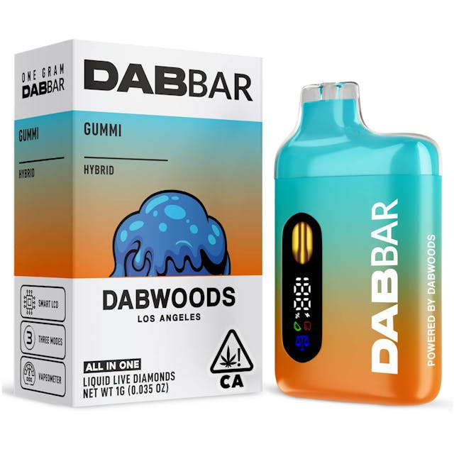 Photograph of product: DABBAR 2.0 LIQUID LIVE DIAMONDS 1G GUMMI