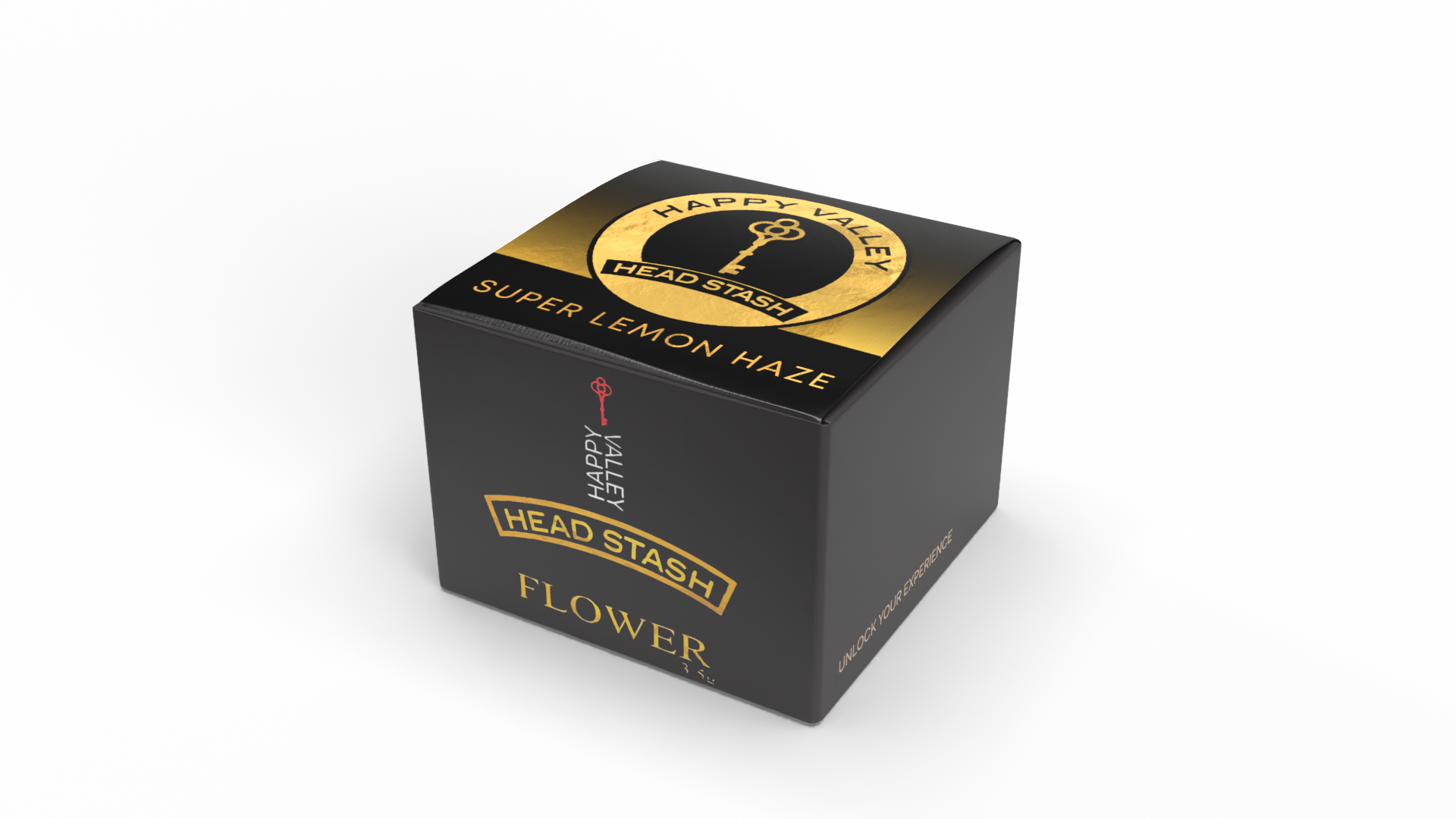 Photograph of product: Happy Valley Head Stash - Flower 3.5g - White Wedding