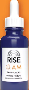 Photograph of product: Rise Am Thc:Thca:Cbg | Tincture 616mg