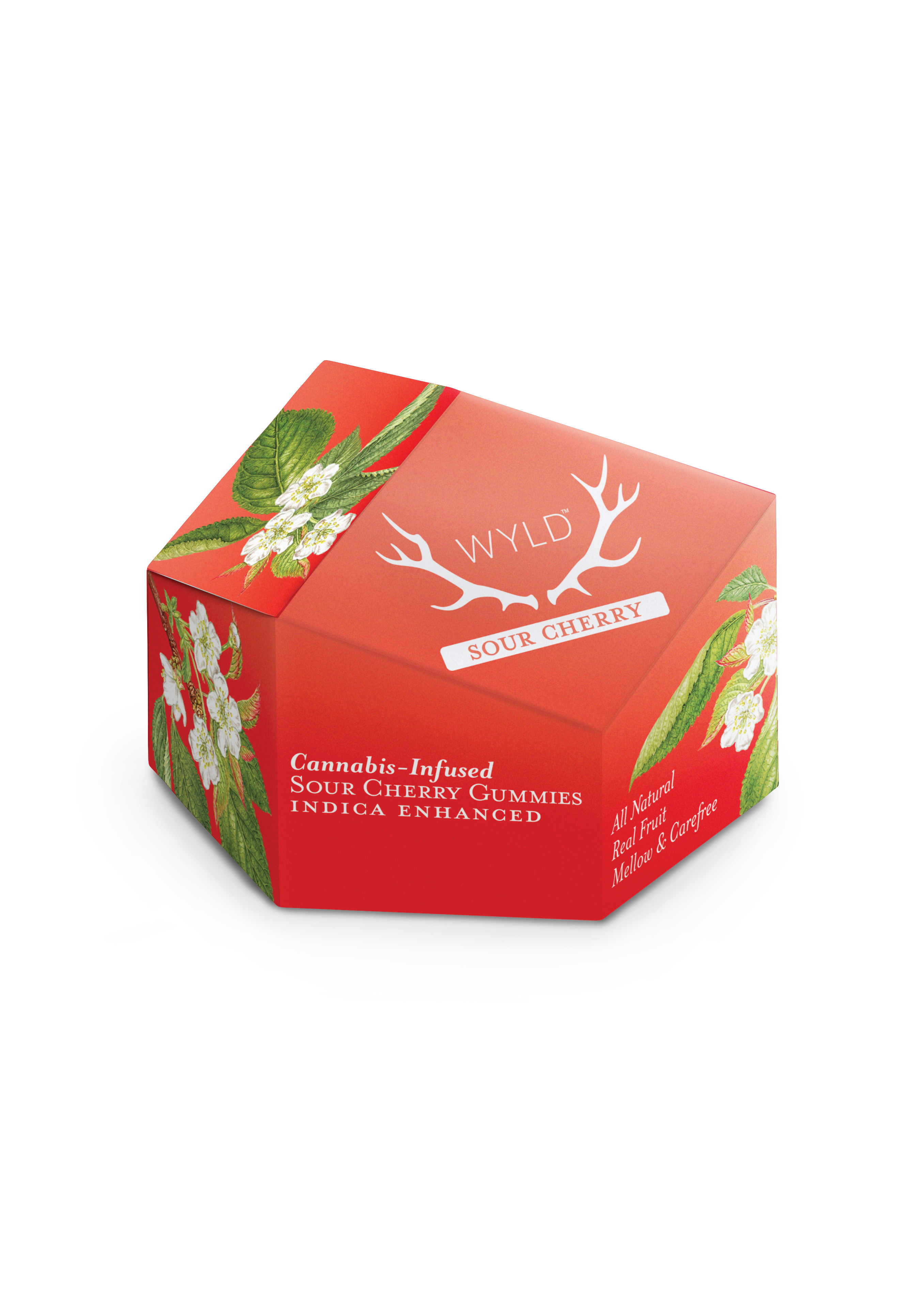 Photograph of product: WYLD | Sour Cherry | 10mg Oui'd Gummies (10pk)