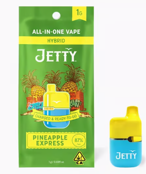 Photograph of product: Jetty | Pineapple Express | Mini Tank | Solventless, Live Rosin | AIO