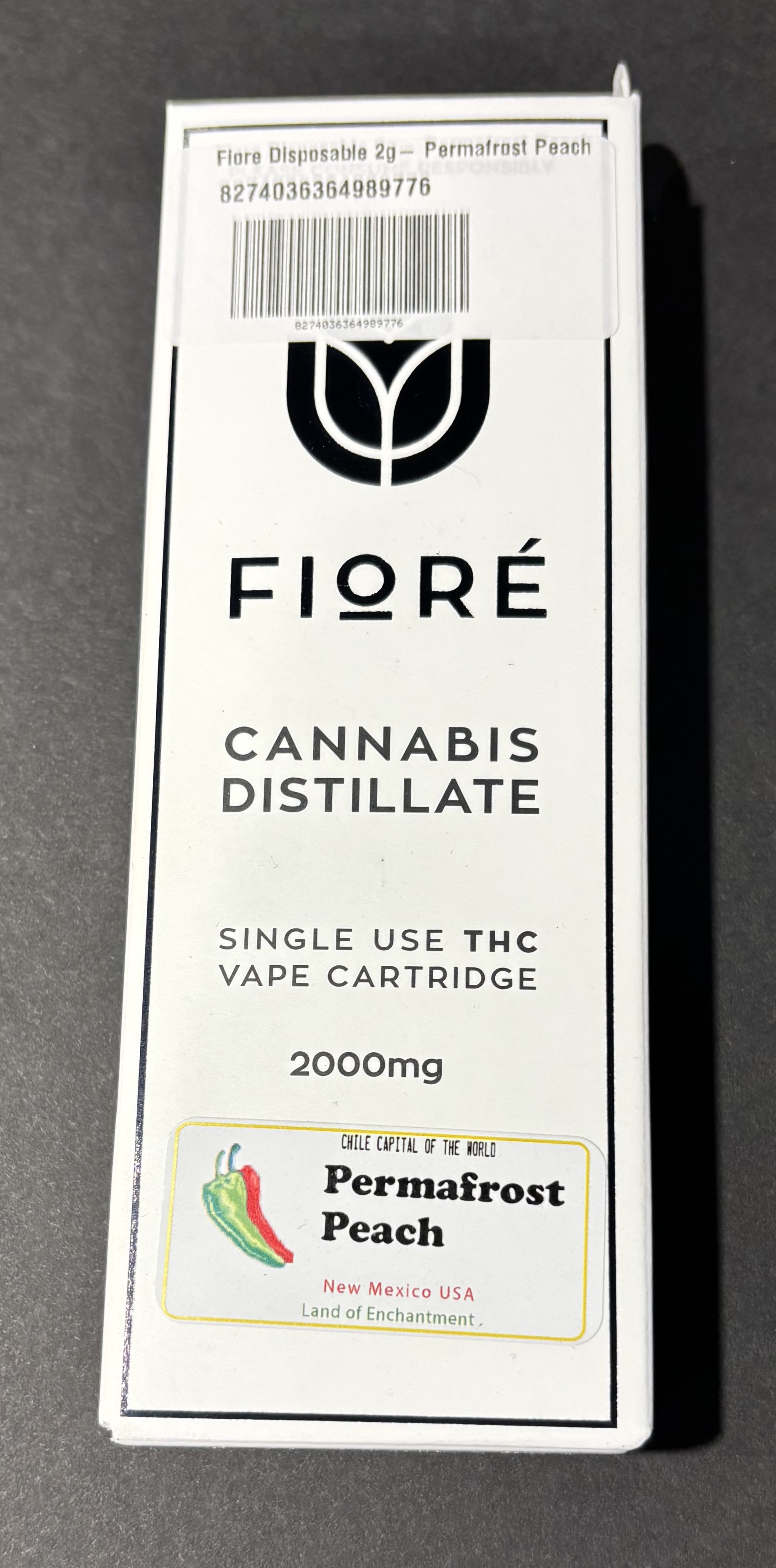 Photograph of product: Fiore Disposable Permafrost Peach (I)