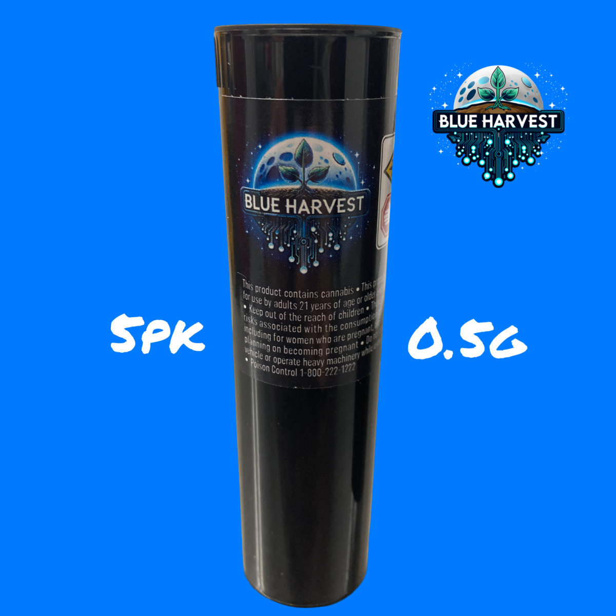 Photograph of product: Midnight Sun 5pk 2.5g Pre Rolls-H