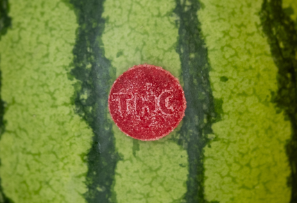 Photograph of product: SoundView Watermelon 1:1:1 TH-oui:CBD:CBG Gummies T92.6mg C102.2mg C102.4mg H 00094