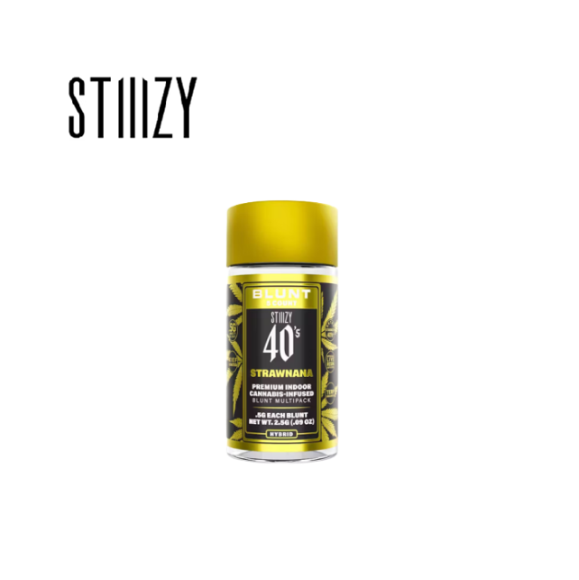 Photograph of product: STRAWNANA 2.5G INFUSED 5 PACK BLUNTS