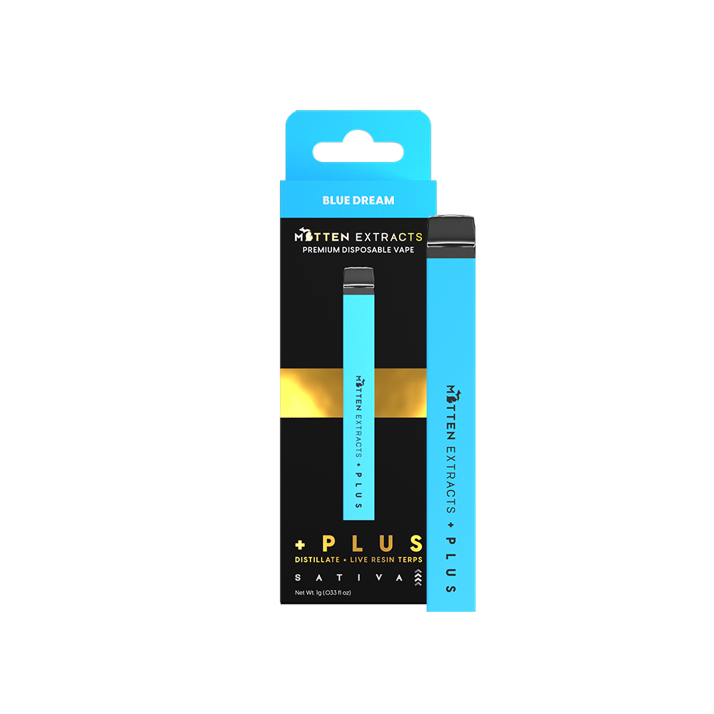 Photograph of product: Mitten + PLUS - Disposable 1g - Blue Dream - Oui'd