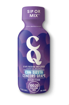 Photograph of product: CBN Siesta Concord Grape  Live Resin 100MG 2 Oz