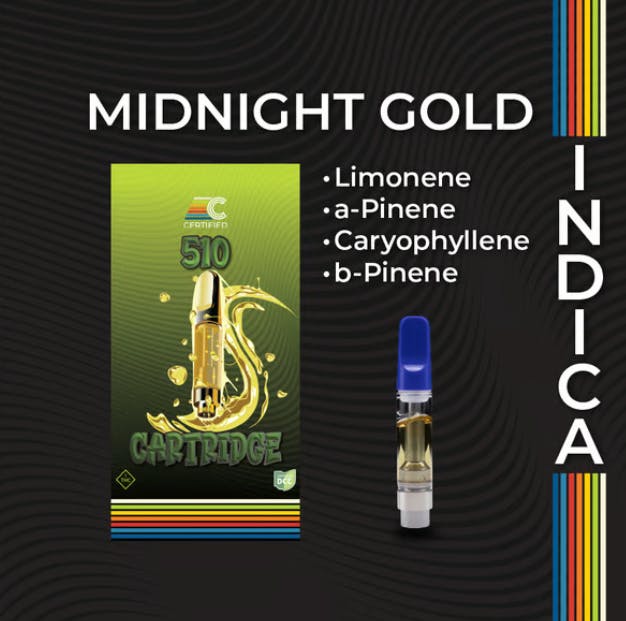 Photograph of product: Midnight Gold Cartridge | 1g - 