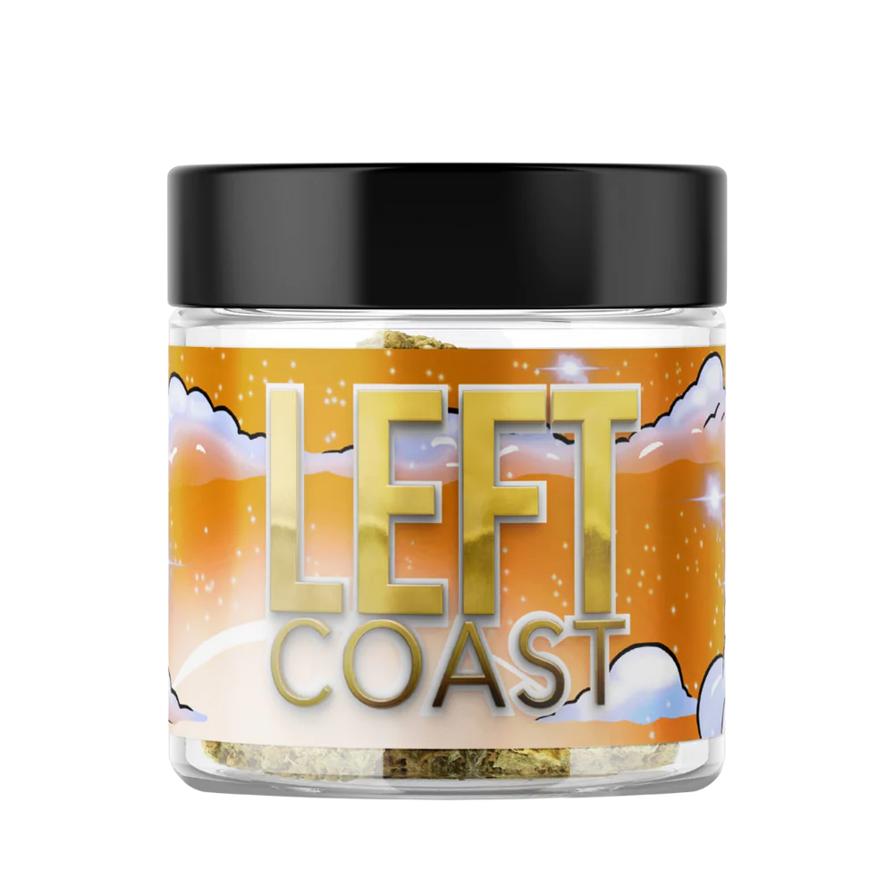 Photograph of product: Left Coast Flower Ground Infused Super Sour Diesel 59% Oui'd 7g