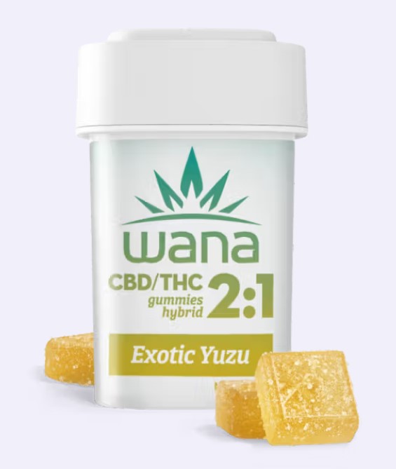 Photograph of product: Wana Gummies 2:1 Exotic Yuzu 100mg Hybrid