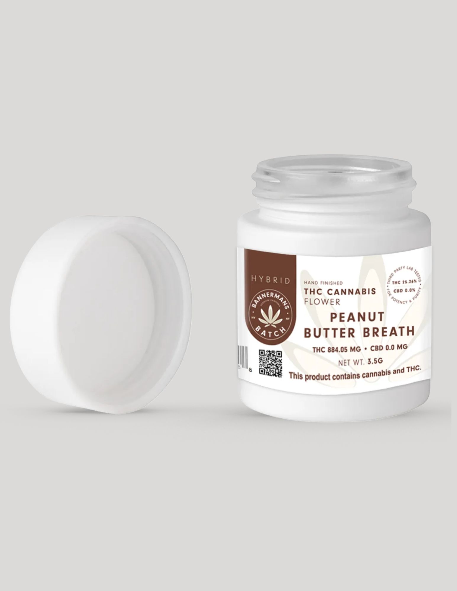 Photograph of product: Bannermans Batch | Flower Jar Peanut Butter Breath - 3.5g