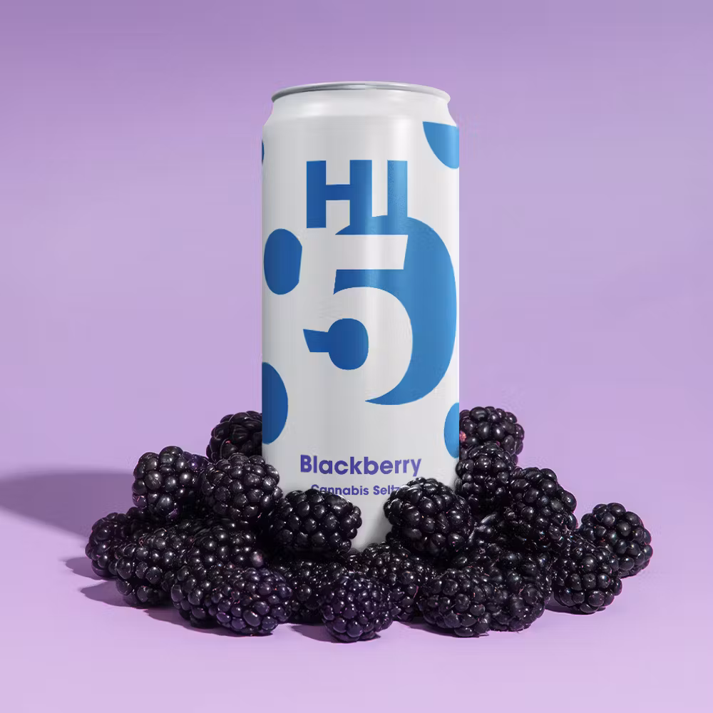 Photograph of product: Hi5 - Seltzer 5mg - Blackberry
