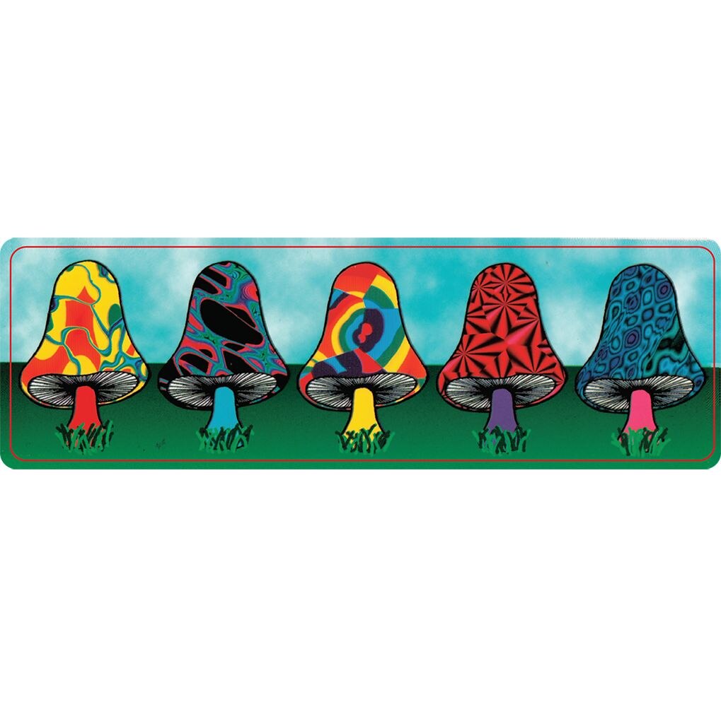Photograph of product: Trippy Mushroom Troop Sticker | 6.25"x2"