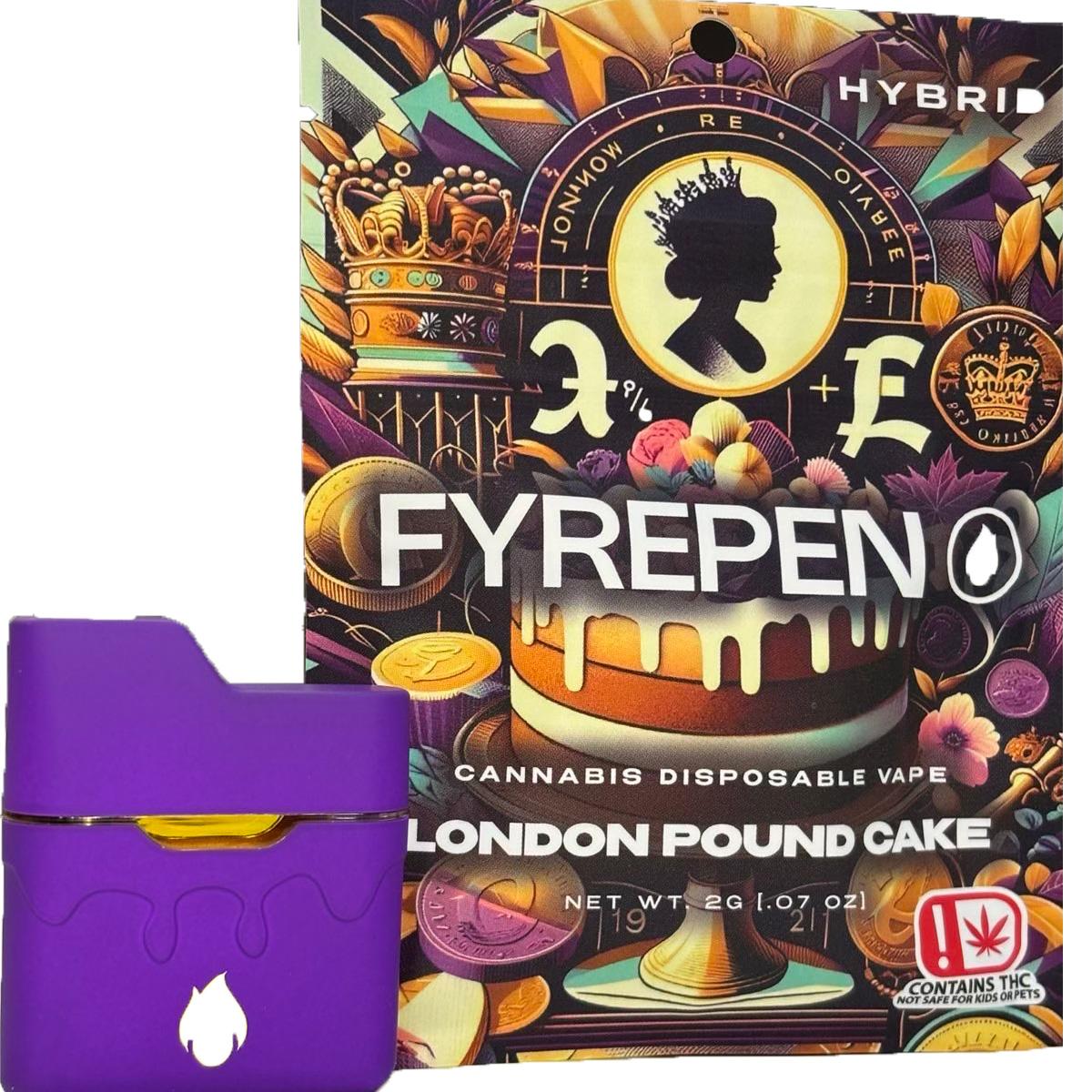 Photograph of product: VAPE FP LONDON POUND CAKE (H) DISPOSABLE