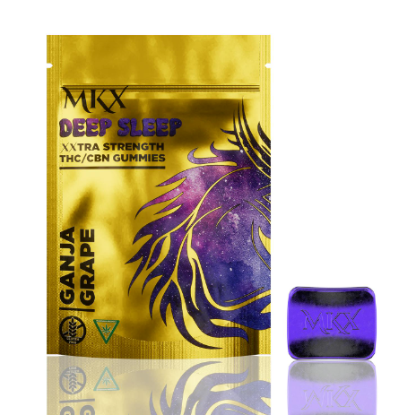 Photograph of product: MKX GANJA GRAPE SLEEP GUMMIES 4:1 (TH-oui:CBN) 200MG
