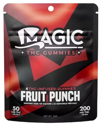 Photograph of product: Magic Edibles | 200MG Gummies | Lemonade