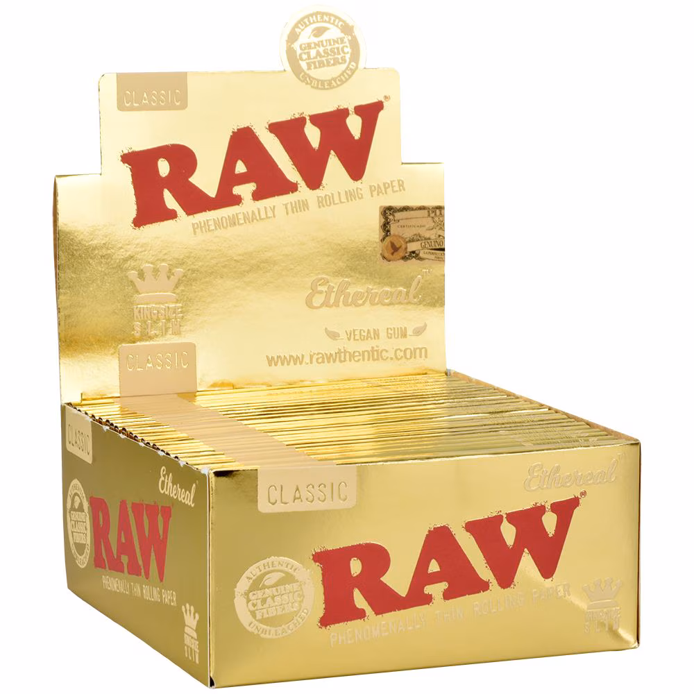Photograph of product: Ethereal Classic Rolling Papers - King Size Slim 32pc
