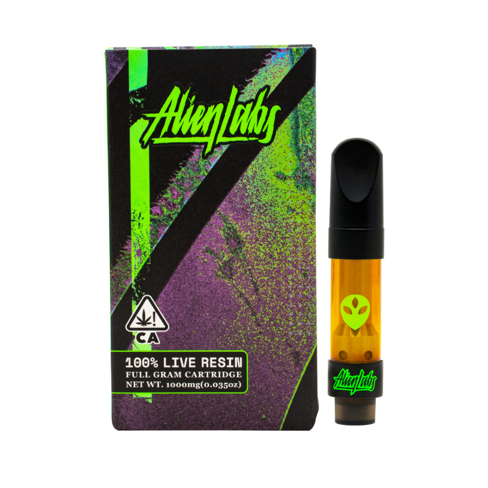 Photograph of product: ALIEN LABS XENO LIVE RESIN 1G VAPE CART