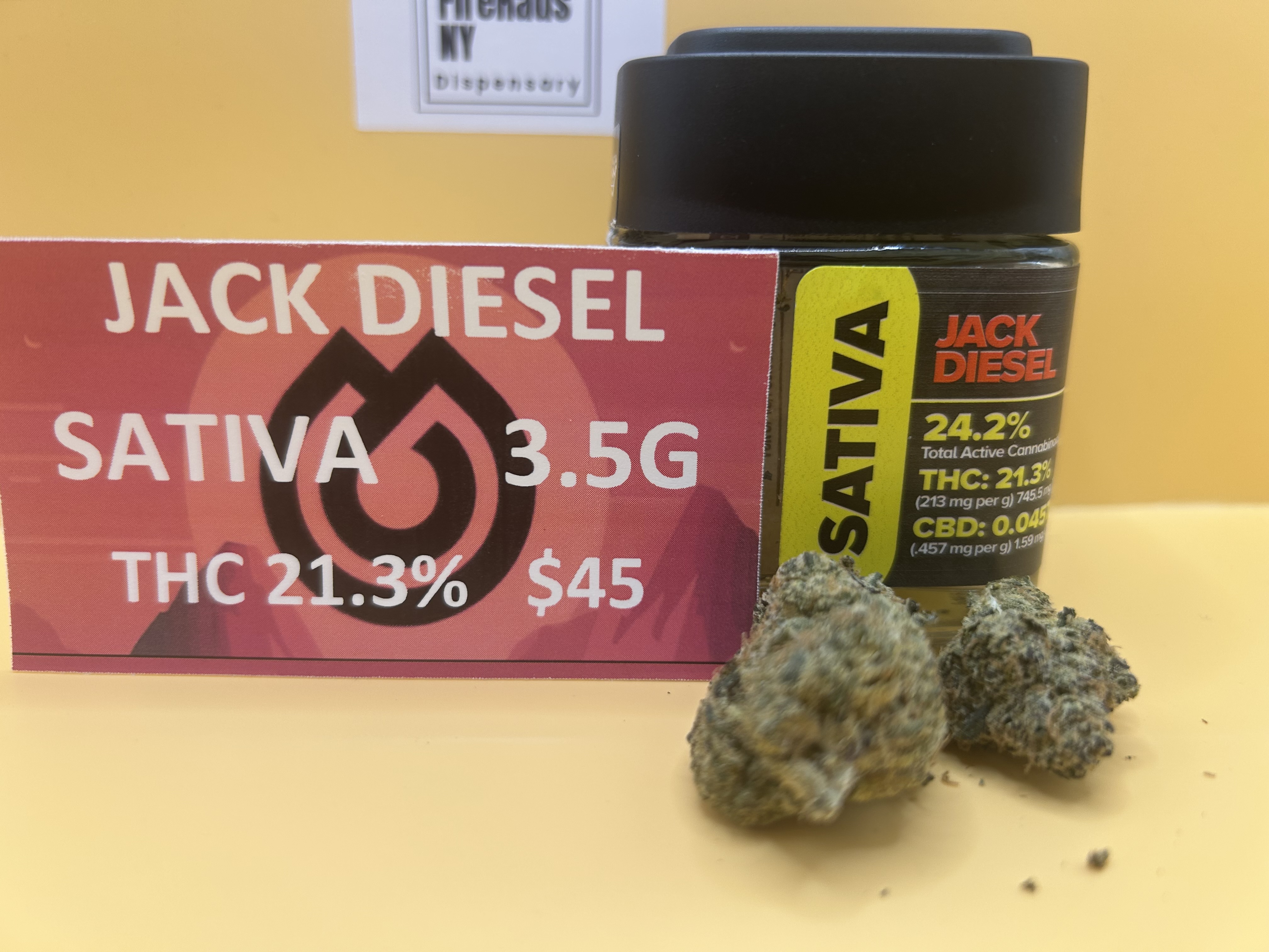 Photograph of product: au chocolatTAG HONEY I JACK DIESEL I Oui'd | 21.3% TH-oui | 3.5G FLOWER