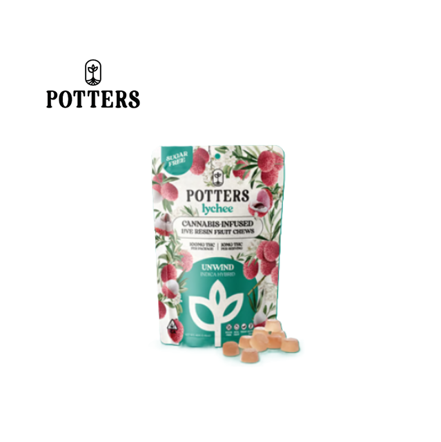 Photograph of product: LYCHEE SUGAR FREE 100MG LIVE RESIN 10 PACK GUMMIES