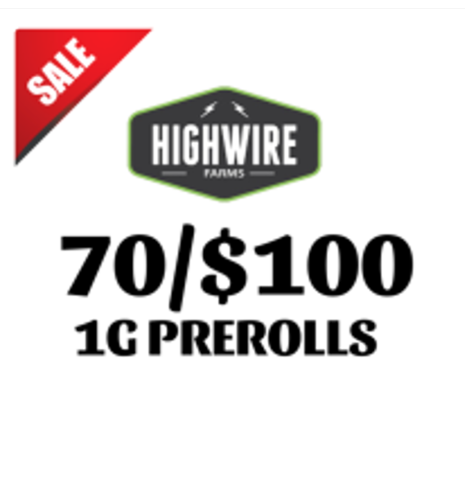 Photograph of product: 70/$100 Highway Horticulture Preroll Bag 70g (3 Strains)