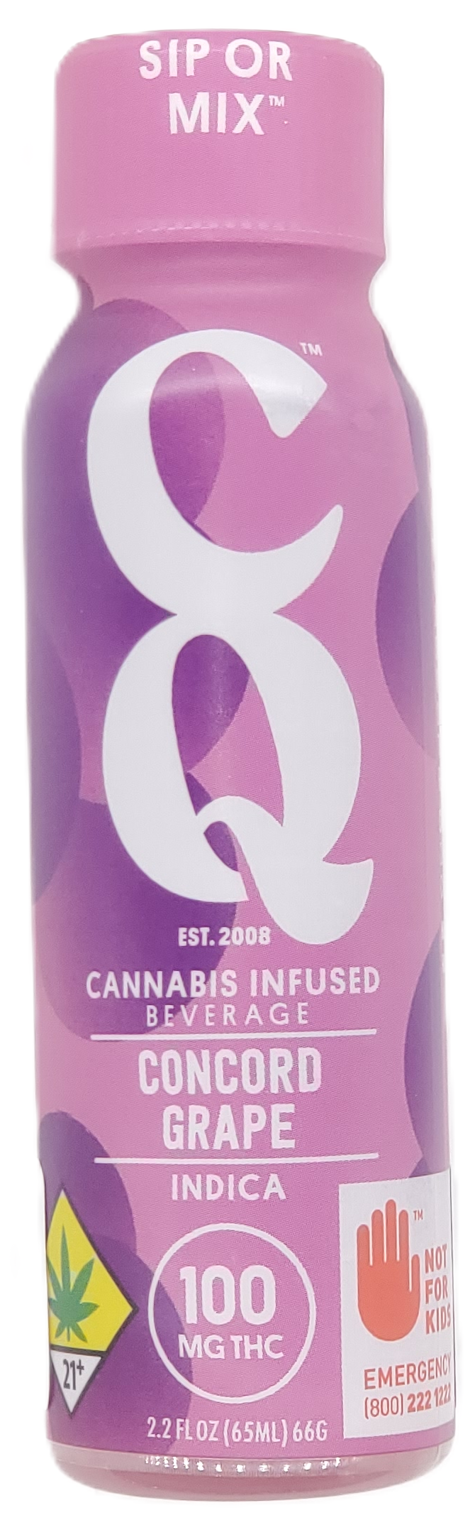 Photograph of product: CQ Shot Concord Grape 100mg 2.2oz