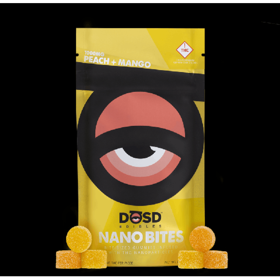 Photograph of product: DOSD 1000mg Gummies - Peach+Mango