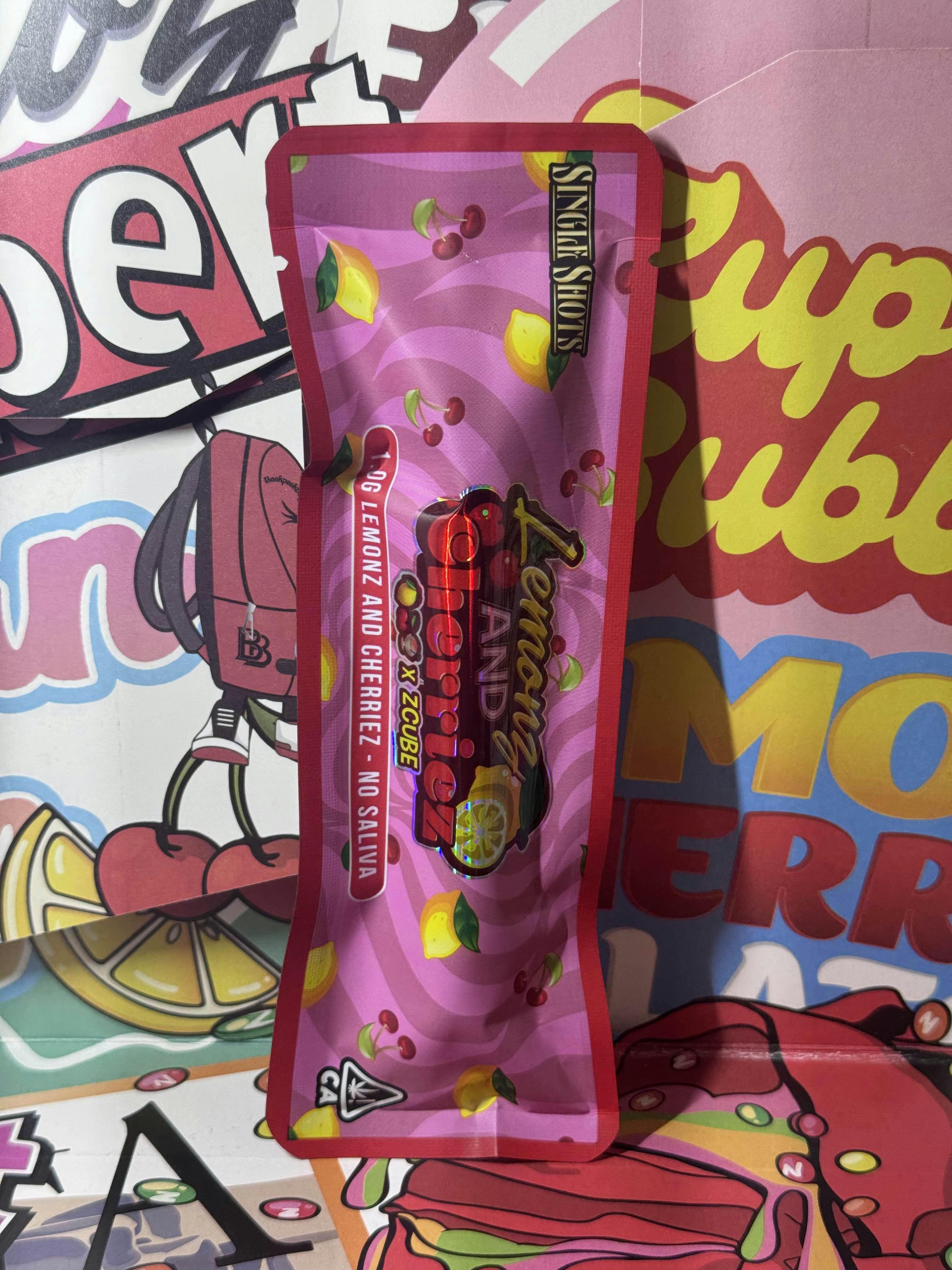 Photograph of product: Lemonz & Cherriez Single Shot Preroll 1g | Backpack Boyz