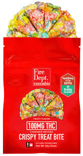 Photograph of product: Fire Dept 100mg Oui'd Fruity Crispy Treat