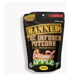 Photograph of product: Banned: Caramel Apple 200MG Potcorn