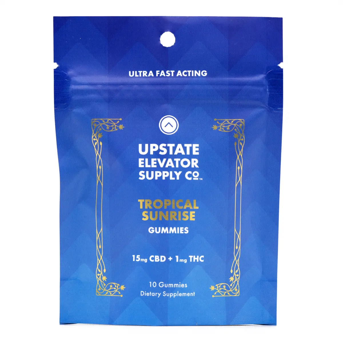 Photograph of product: Tropical Sunrise Gummies | 10pk | 10mg TH-oui + 150mg CBD