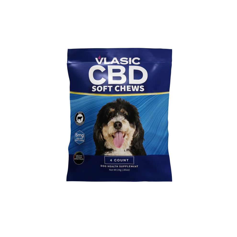 Photograph of product: Vlasic Labs CBD Beef Flavored Dog Chews Mini Pack (20mg)