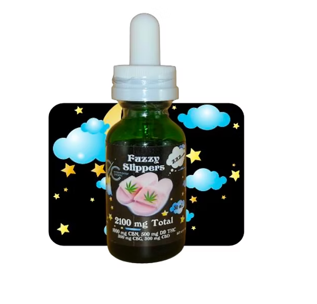 Photograph of product: VCC | 2100mg Tincture | Fuzzy Slippers