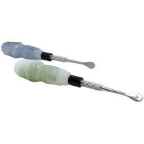 Photograph of product: Glass Handle Stainless Steel Dabber