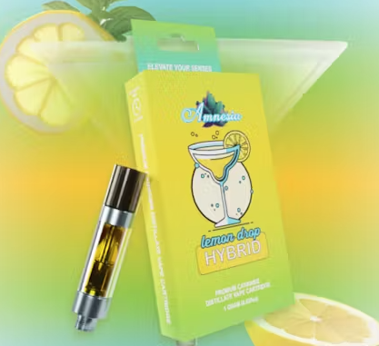 Photograph of product: Amnesia: Lemon Drop 510 Vape