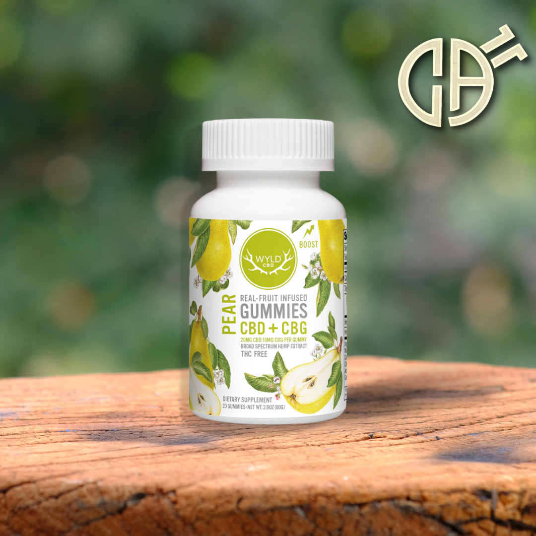 Photograph of product: Wyld | Pear CBD:CBG Gummies | 300mg