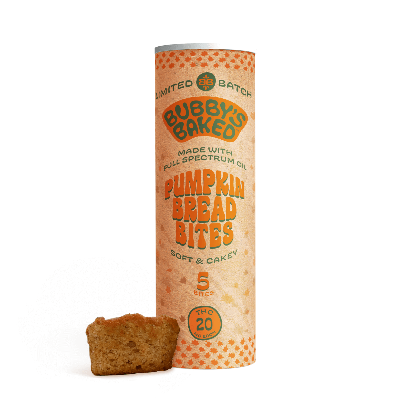 Photograph of product: BUBBY'S BAKED Pumpkin Bread 100mg: 5pc