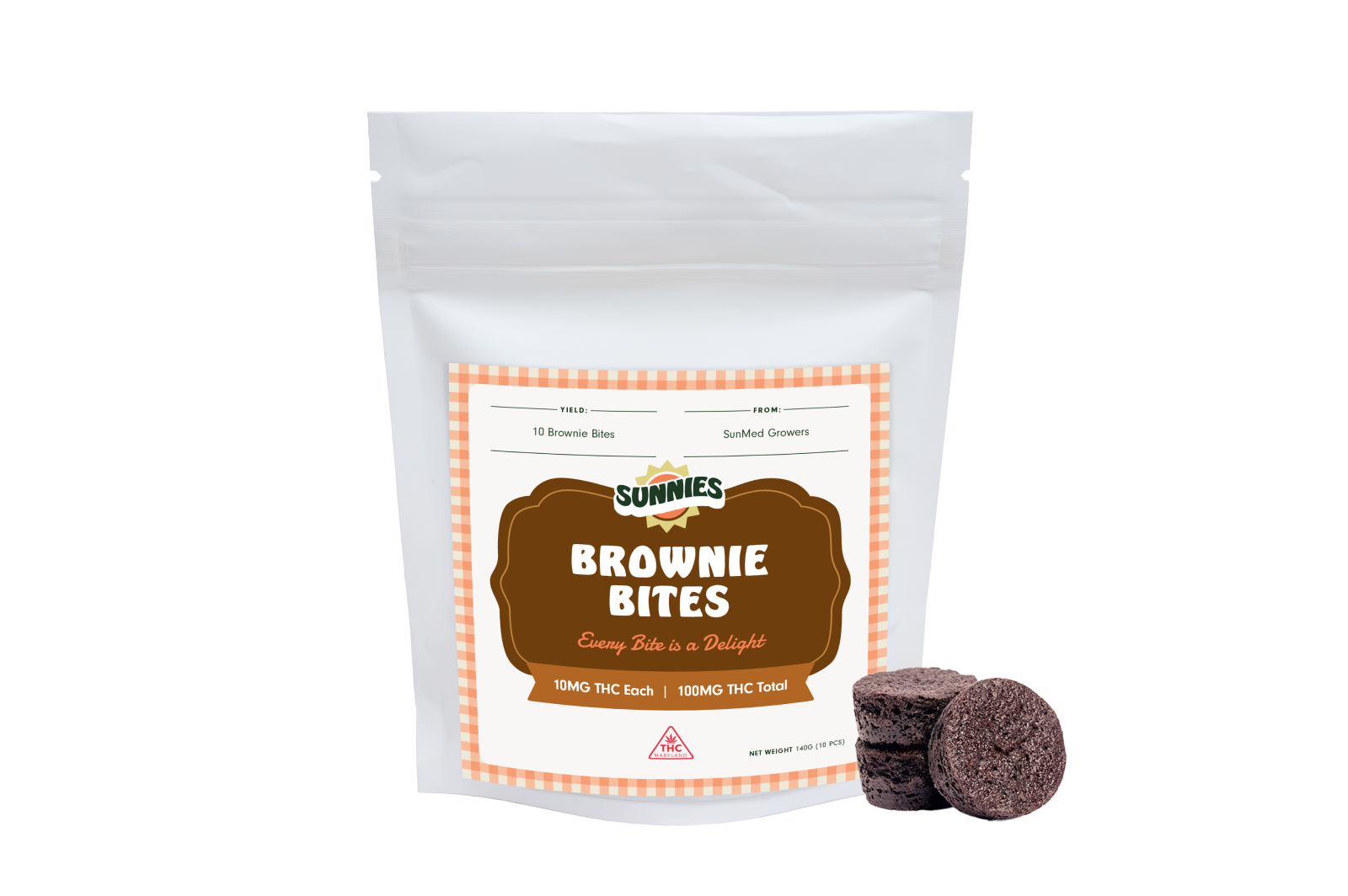 Photograph of product: Sunnies Brownie Bites