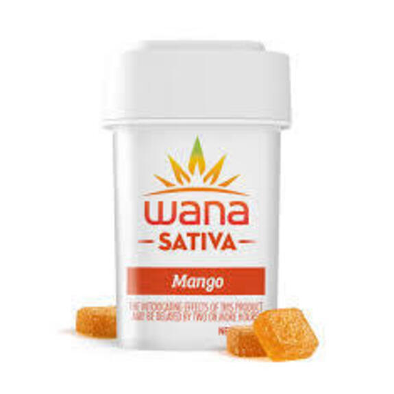 Photograph of product: WANA - Classic Mango 100mg Gummies