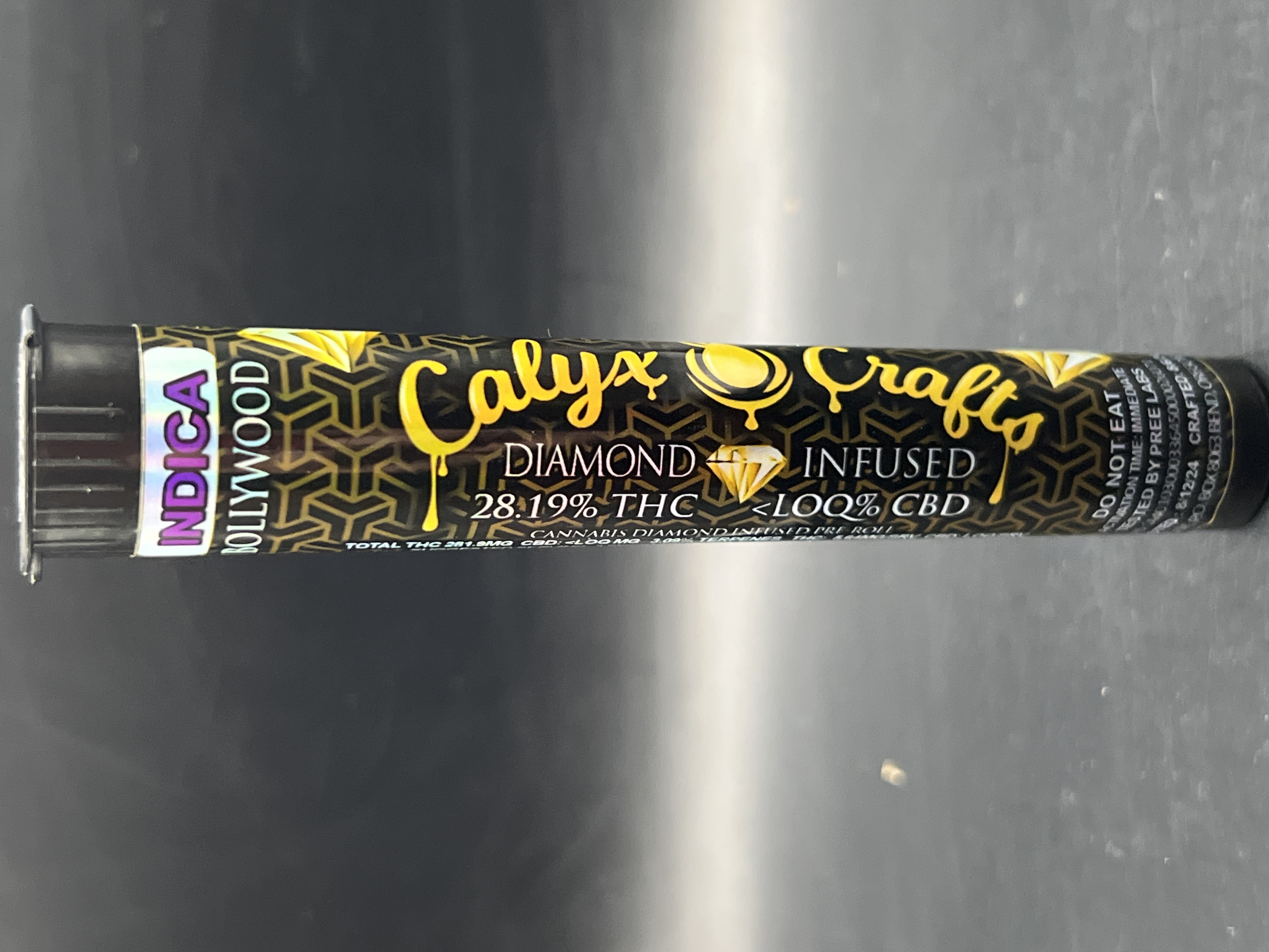 Photograph of product: Calyx Crafts 'Bollywood' Diamond Infused Pre-Roll