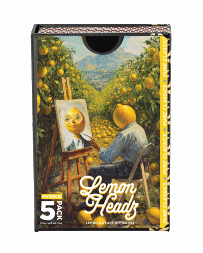 Photograph of product: Goldkine - Lemon Headz - (5x.5g) Pre-Rolls