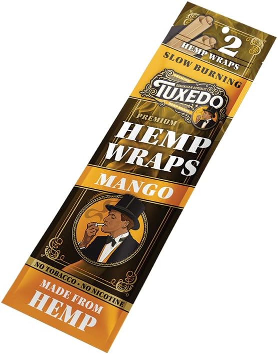 Photograph of product: Tuxedo - Hemp Wraps - Mango - (2 Pack)